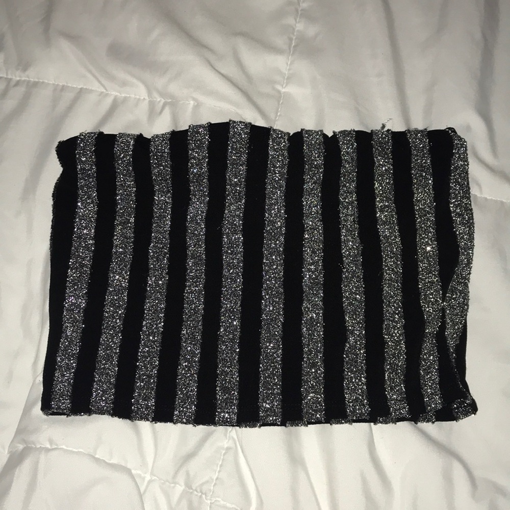 sparkly tube top